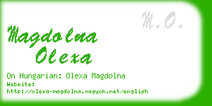 magdolna olexa business card